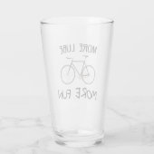 Verre Plus Lube Plus Vélo Amusant (Dos)