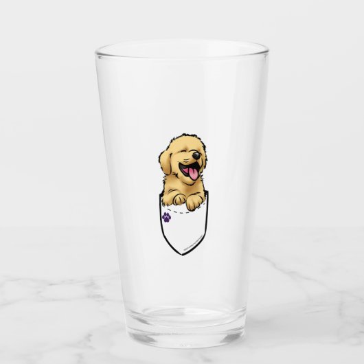 Verre Pocket Puppiez - Golden Retriever (Devant)