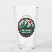 Verre Pocono Mountains PA Retro Sunset Souvenirs (Dos)