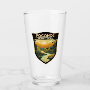 Verre Poconos Pennsylvania Travel Art Vintage