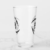 Verre Poétique né sous les lois de la lune de loup (Gauche)