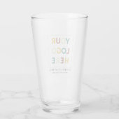 Verre Point personnalisé (Dos)