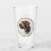 Verre Pointer à poil dur allemand   (Dos)