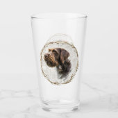 Verre Pointer à poil dur allemand   (Devant)