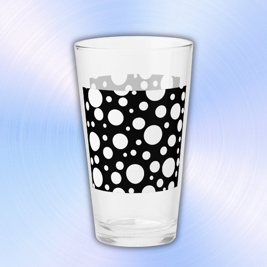 Verre Pois blancs sur noir |