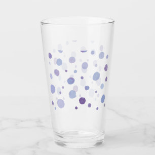 Verre pois peint à la main