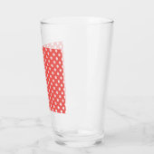 Verre Pois rouges et blancs (Gauche)