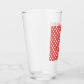 Verre Pois rouges et blancs (Droite)