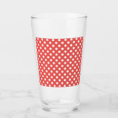 Verre Pois rouges et blancs (Devant)