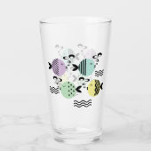 Verre Poisson amusant, poisson, mer, poisson zodiaque, c (Dos)