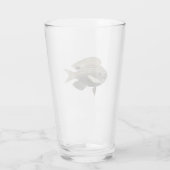 Verre Poisson argent et or scintillant (Dos)