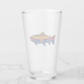 Verre Poisson Arizona Drapeau truite (Dos)