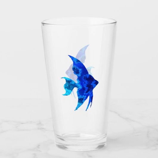Verre Poisson bleu (Devant)