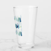 Verre Poisson bleu de natation Abstraite (Gauche)