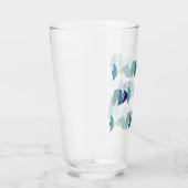 Verre Poisson bleu de natation Abstraite (Droite)