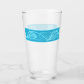 Verre Poisson en noeud celtique bleu (Dos)