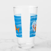 Verre Poisson et appât en amour (Gauche)