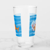 Verre Poisson et appât en amour (Droite)