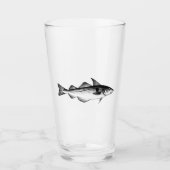 Verre Poisson Haddock vintage (Devant)