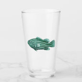 Verre Poisson vintage (Devant)