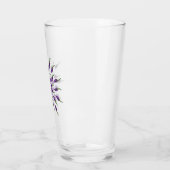 Verre Poivrons violets Art Mandala (Gauche)