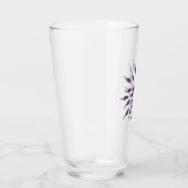 Verre Poivrons violets Art Mandala (Droite)