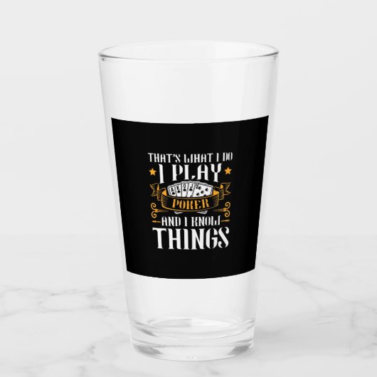 Verre Poker C'Est Ce Que Je Joue (Devant)
