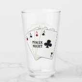 Verre Poker Night Aces (Dos)