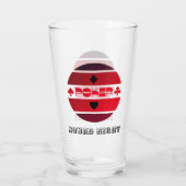 Verre Poker nuit rouge noir personnalisé (Dos)