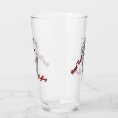 Verre Poker personnalisé Tumbler Skeleton Main (Gauche)