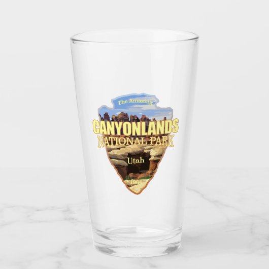 Verre Pôle nord des Canyonlands (pointe de flèche) (Devant)