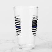 Verre Police de la ligne bleue mince (Gauche)