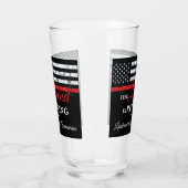 Verre Pompier à la retraite pompier Ligne rouge (Gauche)