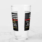 Verre Pompier Retraite Service d'incendie pompier (Gauche)