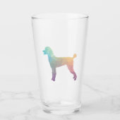 Verre Poodle Geo Silhouette Pastel (Devant)