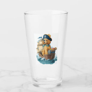 Verre Poodle Pirate � Drôle de chien de mer