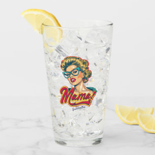 Verre Pop Art de Mama Retro Personnalisé 2