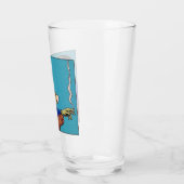 Verre Pop Art Frankenstein Monster Drinking Tea Halftone (Gauche)