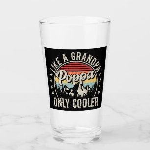 Verre Poppa comme un grand-père seulement Glacière Retro