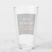Verre Porteur de fourrure coupable (Dos)