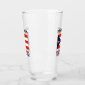 Verre Porto Rico et drapeau portoricain avec votre nom (Gauche)