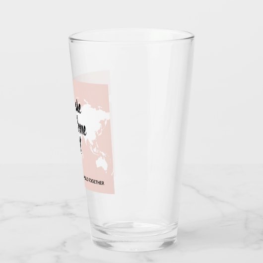 Verre Positif Vous N'Êtes Pas Seul Citation Motivation F (Gauche)