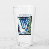 Verre Poster de Burney Falls, CA (Dos)