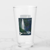 Verre Poster de la cascade de l'Oregon (Dos)