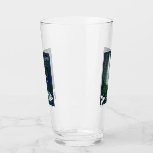 Verre Poster de la cascade de l'Oregon (Gauche)