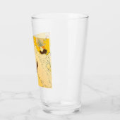 Verre Poster de la fille dansante Jaune Toulouse Lautrec (Gauche)