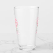 Verre Posy merci bridesmaid mariage rose (Gauche)