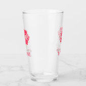 Verre Posy merci Maid of Honor rouge mariage faveur (Droite)