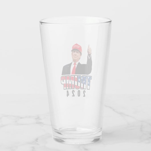 Verre Pouce en l'air Donald Trump 2024 (Dos)