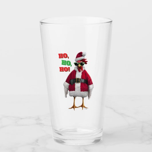 Verre Poule de Noël (Devant)
